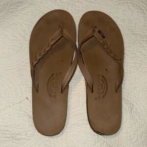 Rainbow Braided Sandals